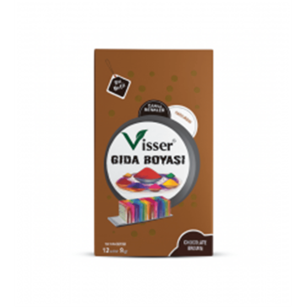 MİSYON VİSSER TOZ GIDA BOYASI KAHVERENGİ 12 Lİ