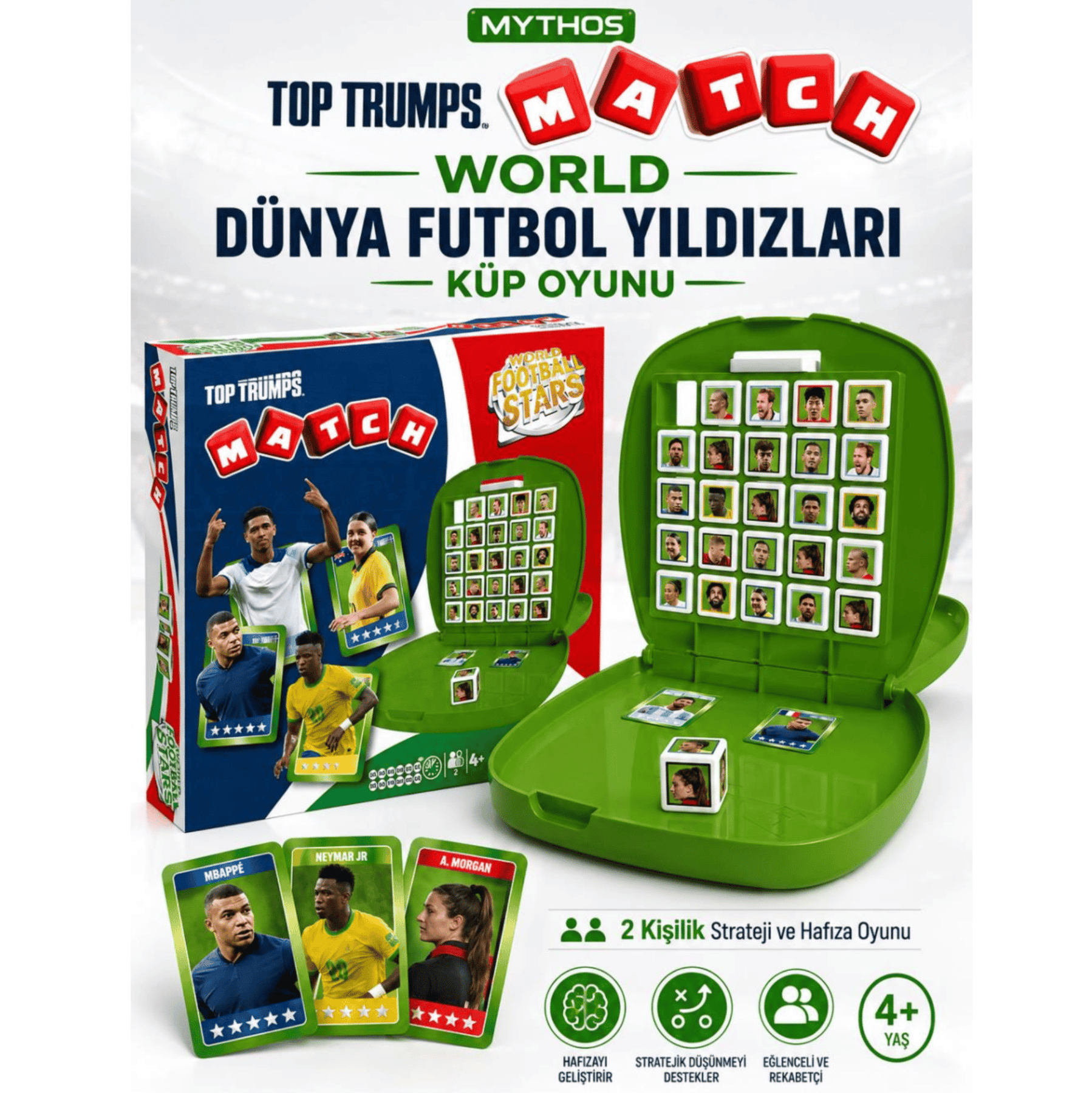 MYTHOS TOP TRUMPS MATCH WORLD FOOTBALL STARS