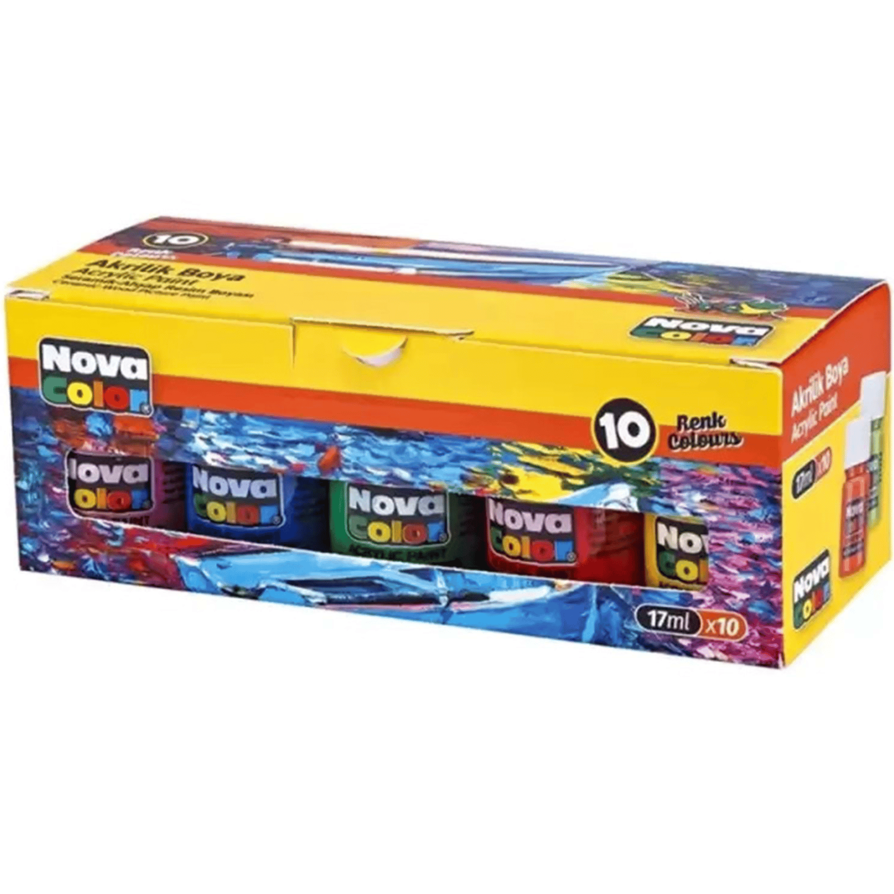 Nova Color Akrilik Boya Şişe 10’lu 17 ml