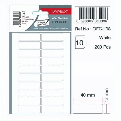 OFC-108 OFİS ETİKETİ