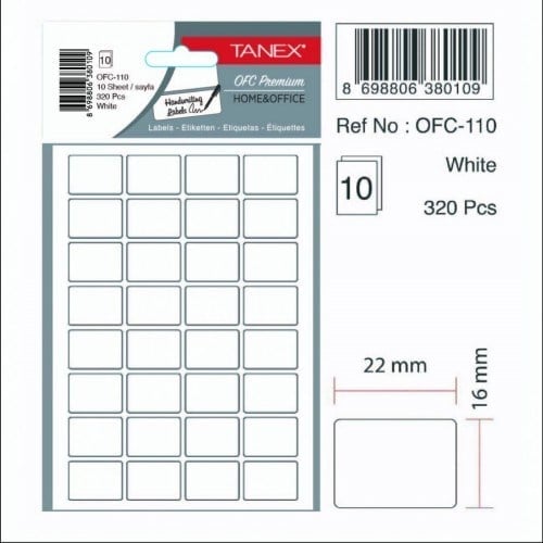 OFC-110 OFİS ETİKETİ