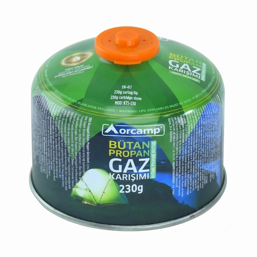 Orcamp KTS-230 230 gr EN-417 Vidalı Gaz Kartuşu 