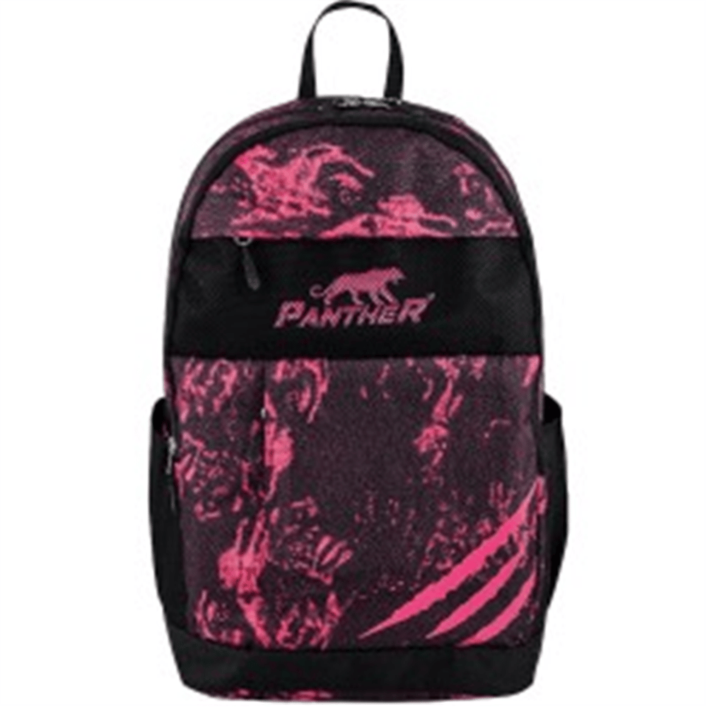 PANTHER PEMBE DESENLI SIYAH SIRT CANTASI PT-4555