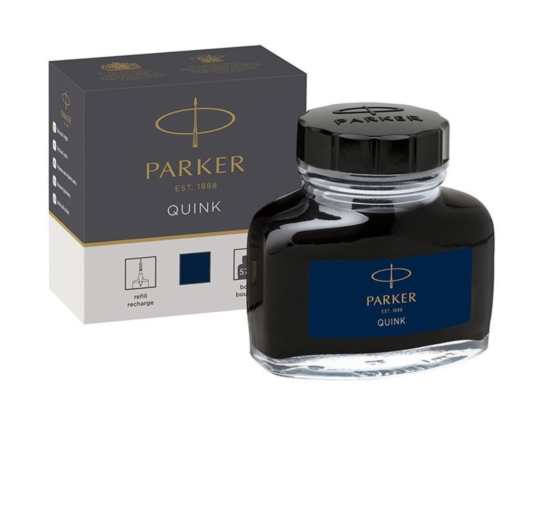 Parker Quink Mavi-siyah Şişe Mürekkep 57 ml 