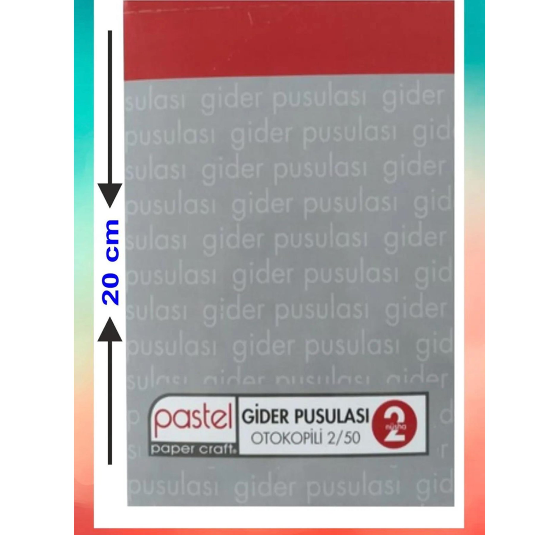 PASTEL 2/50 OTOKOPİLİ GİDER MAKBUZU 