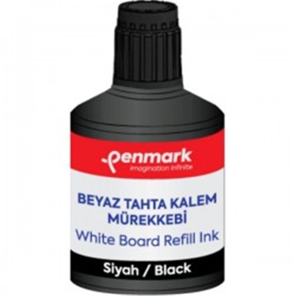 PENMARK BEYAZ TAHTA KALEMİ MÜREKKEBİ 100ML SİYAH