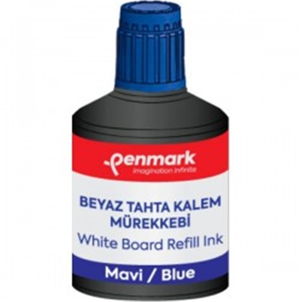 PENMARK BEYAZ TAHTA KALEMİ MÜREKKEBİ 100ML MAVİ
