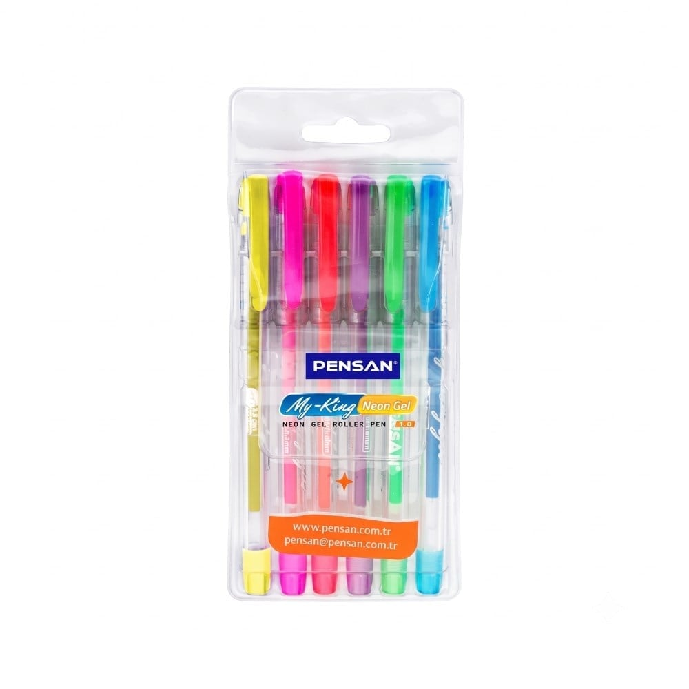 Pensan 6403 My-King Neon 6 adet Jel Kalem  