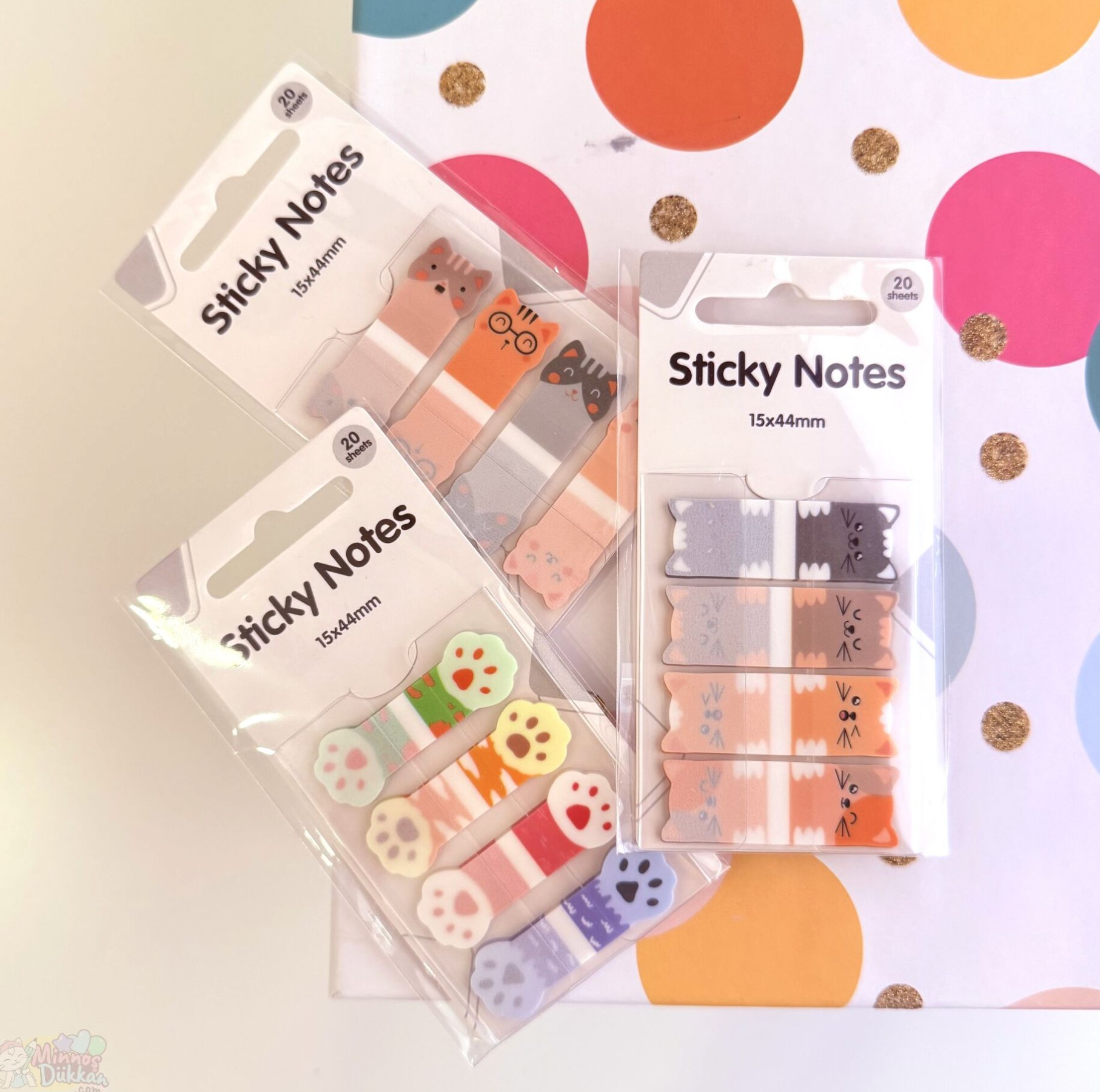 Piano Post-it 4 şekil şeffaf Yapışkanlı Not Kağıdı 