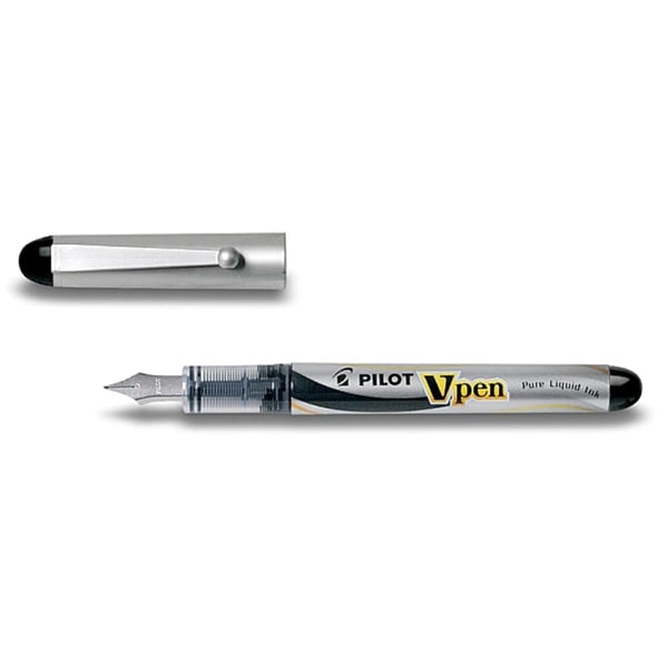 PILOT V-PEN SİLVER - SİYAH