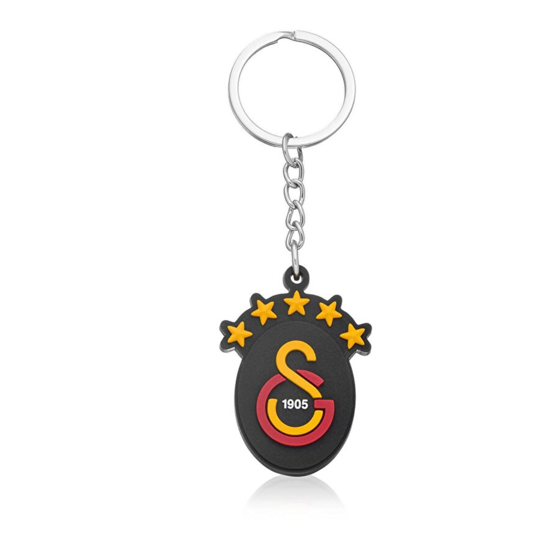 Piolent Galatasaray 5 Yıldız Siyah Arma Silikon Anahtarlık 