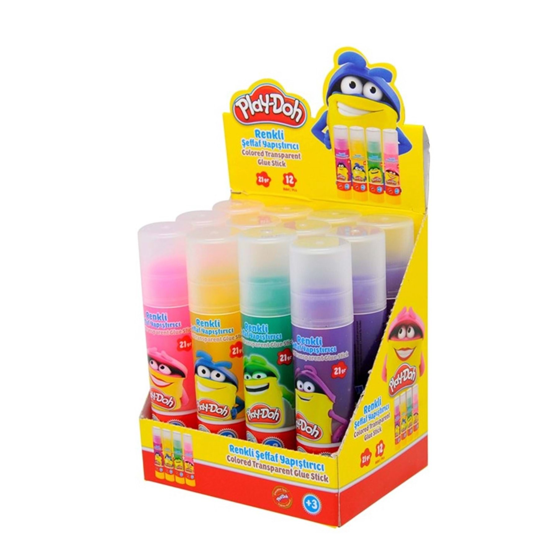 PLAY-DOH TRANSPARAN RENKLİ STİCK YAPIŞTIRICI 21 GR