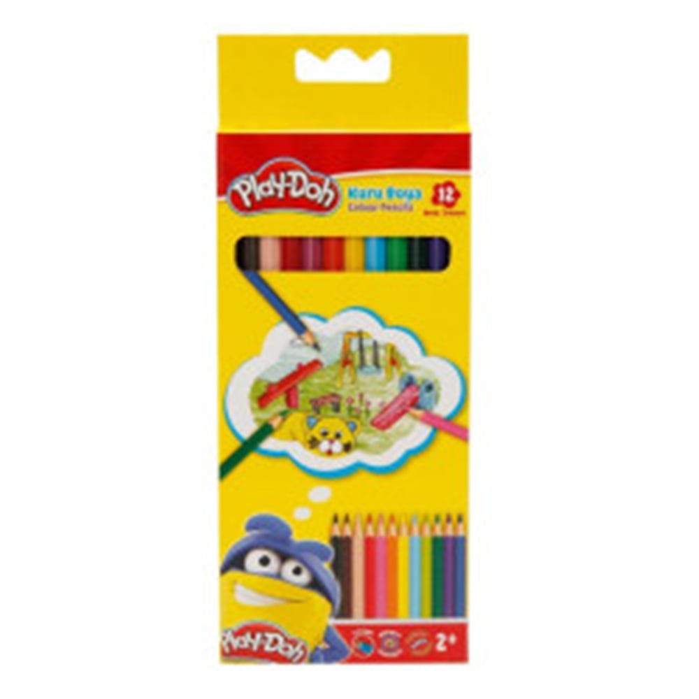 PLAY-DOH UZUN KURUBOYA KALEMİ KU001 12'Lİ