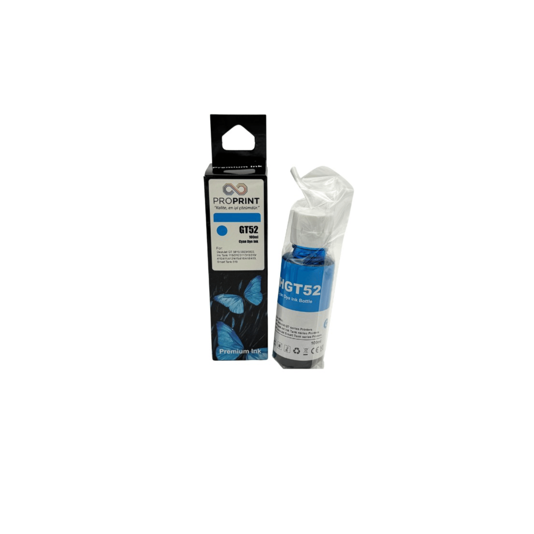 PROPRINT HP GT52XL-M0H54AE CY MUADİL MÜREKKEP YÜKSEK KAPASİTELİ 100 ML