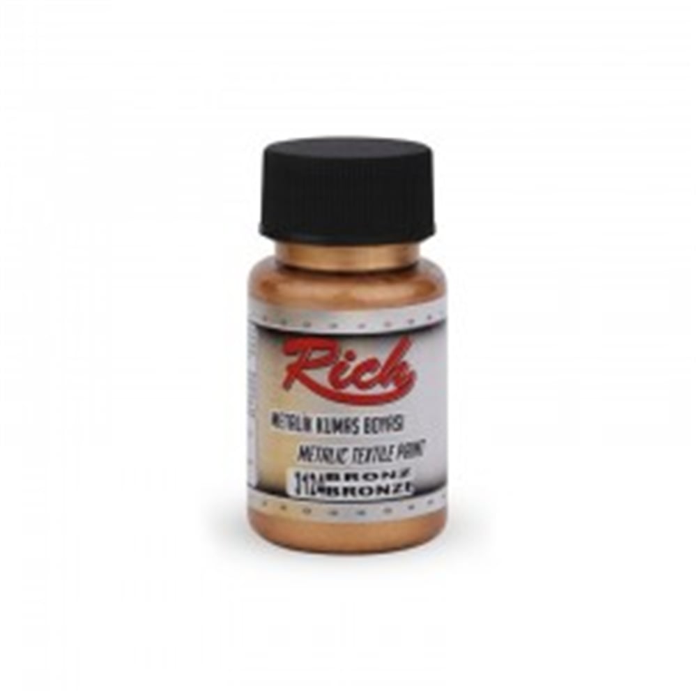 RİCH AKRİLİK KUMAŞ BOYA MET. 50 ML BRONZ