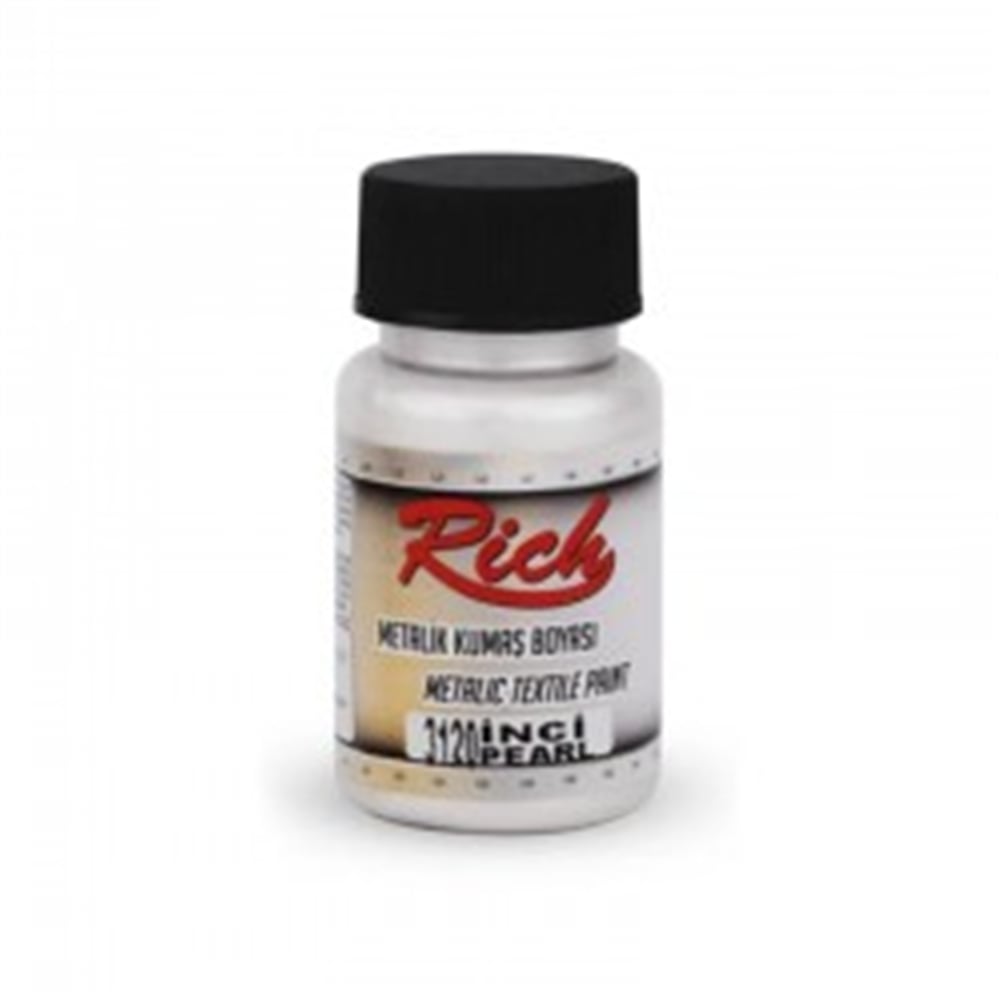 RİCH AKRİLİK KUMAŞ BOYA MET. 50 ML İNCİ