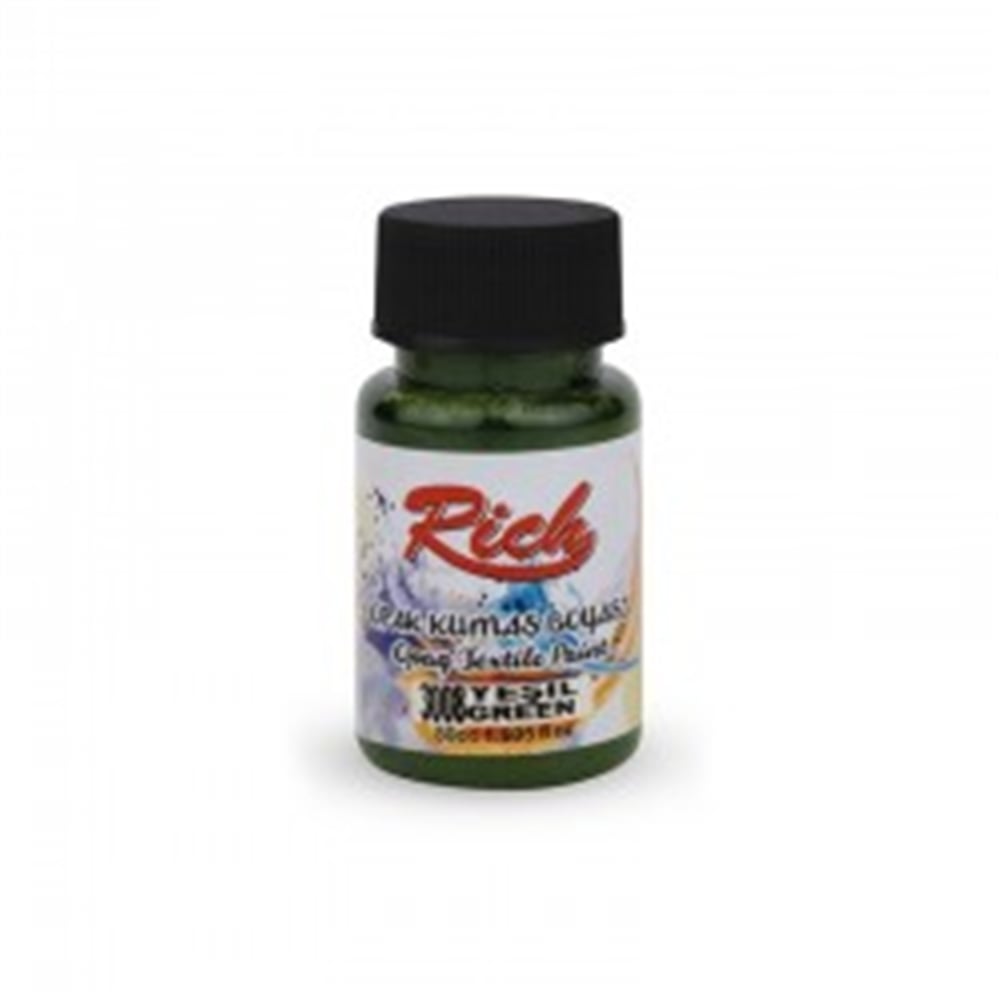 RİCH AKRİLİK KUMAŞ BOYASI 50 ML YEŞİL