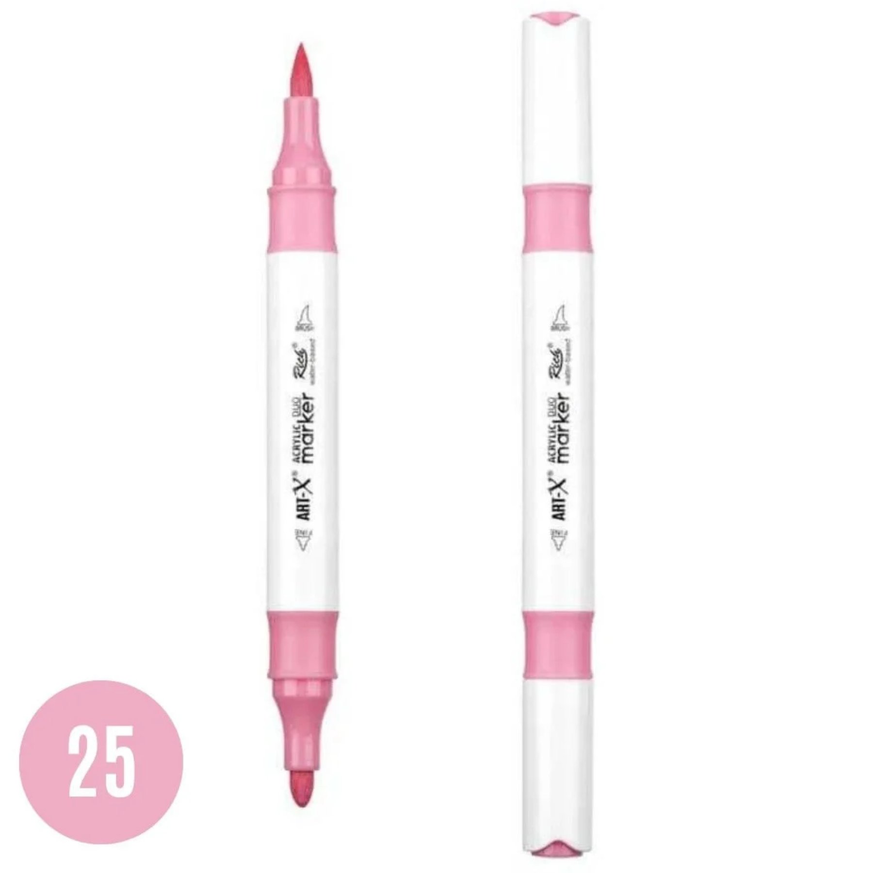 Rich Art-X Acrylic Marker Duo 25 Çift Uçlu Kalem  