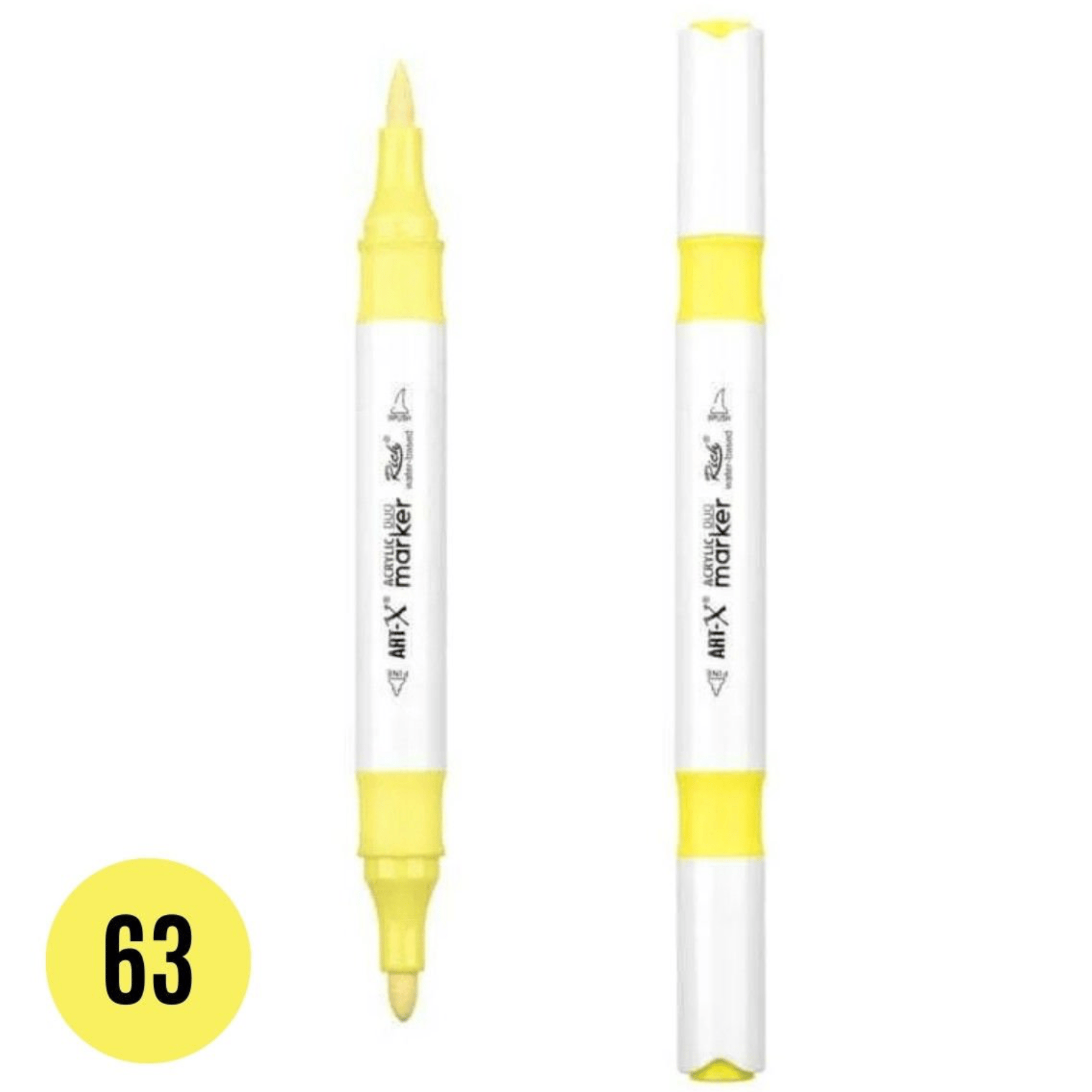 Rich Art-X Acrylic Marker Duo 63 Çift Uçlu Kalem  
