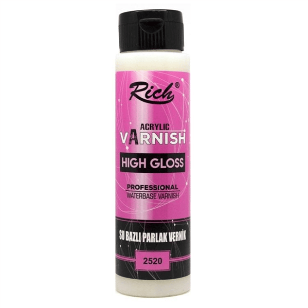 RICH HIGH GLOSS SU BAZLI PARLAK VERNİK 120 ML