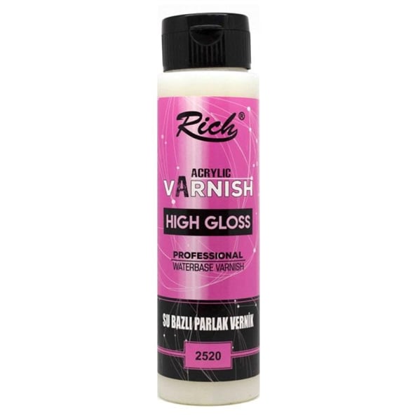 RICH HIGH GLOSS SU BAZLI PARLAK VERNIK 500 ML