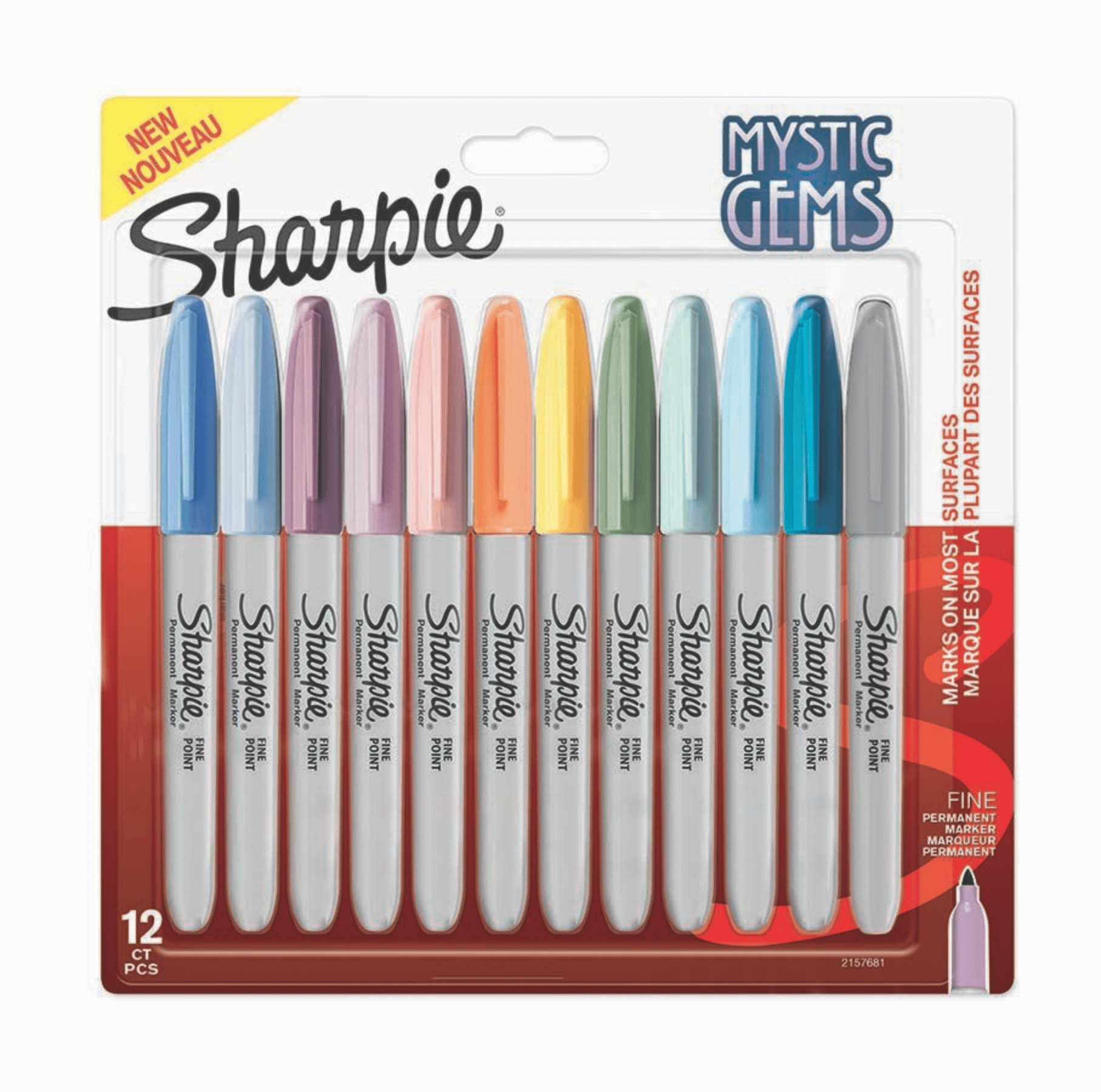 Sharpie Fine Permanent Markör Mystic Gems 12'li 