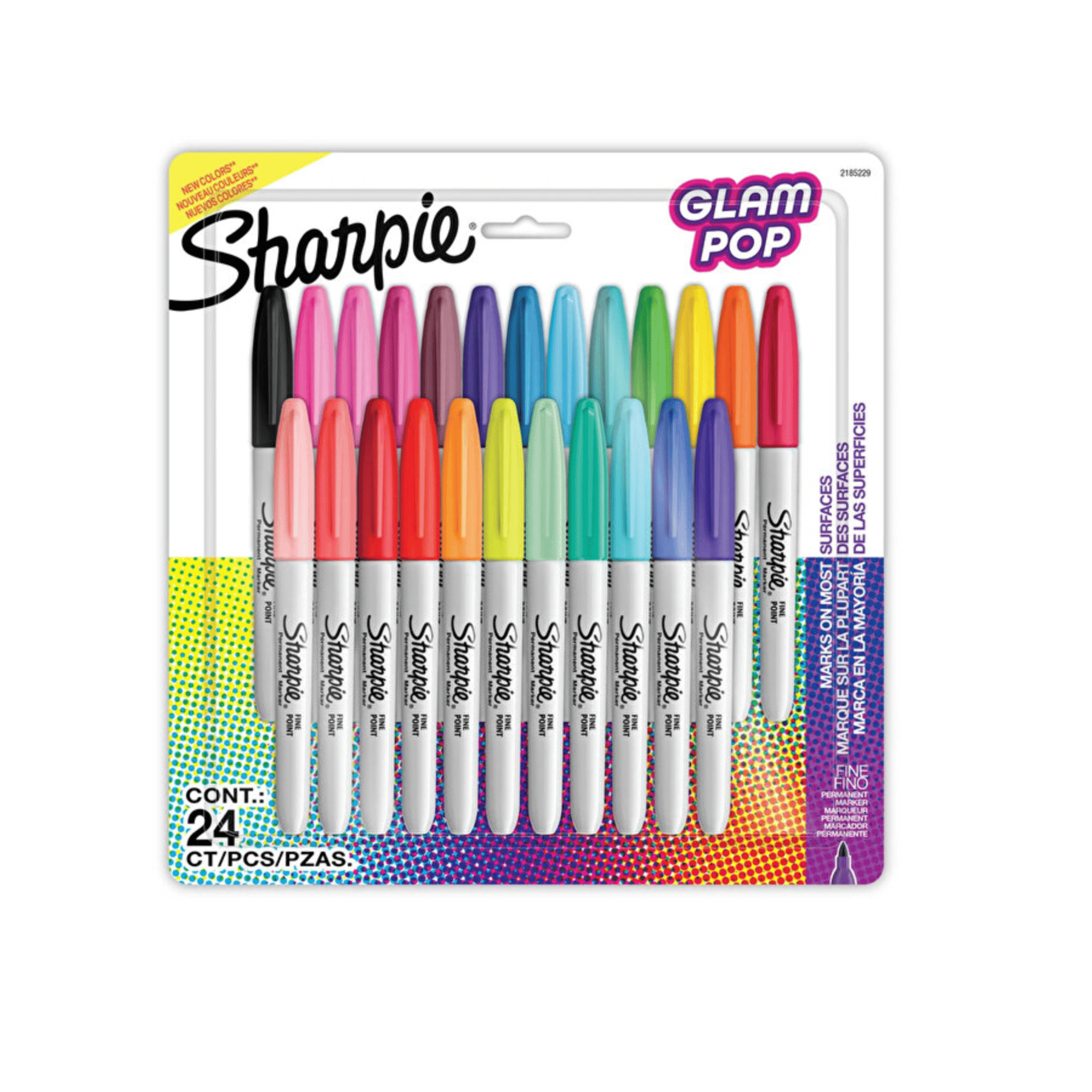 SHARPIE PERMANENT MARKÖR FINE GLAM POP 24 LÜ BLS