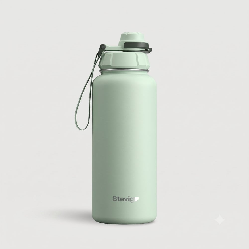 Stevig ST-218 1000 ML Smoke Green 1 Hand sızdırmaz çelik termos