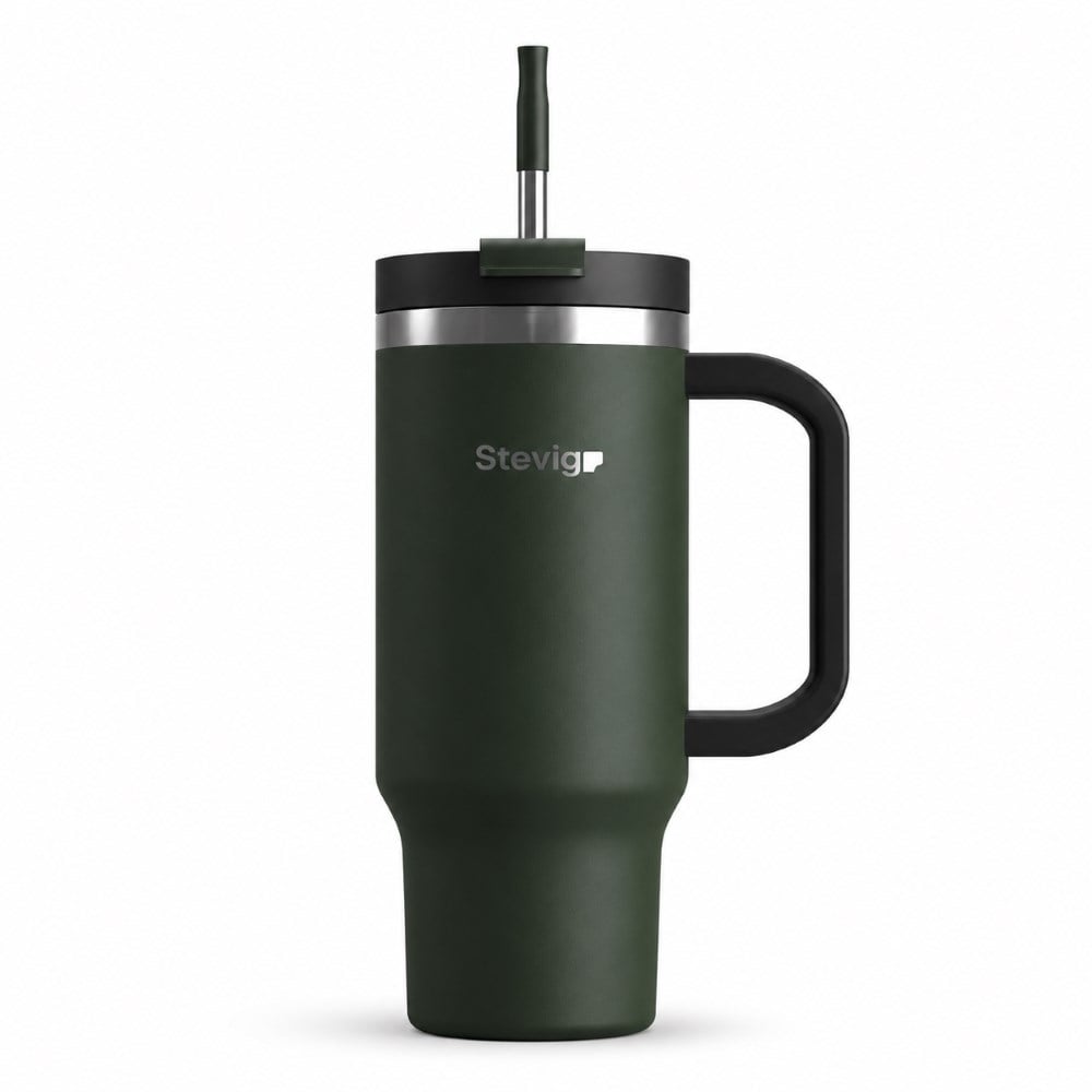 Stevig ST-237 900 ML Green 2 Moods Tuck-In tumbler çelik termos
