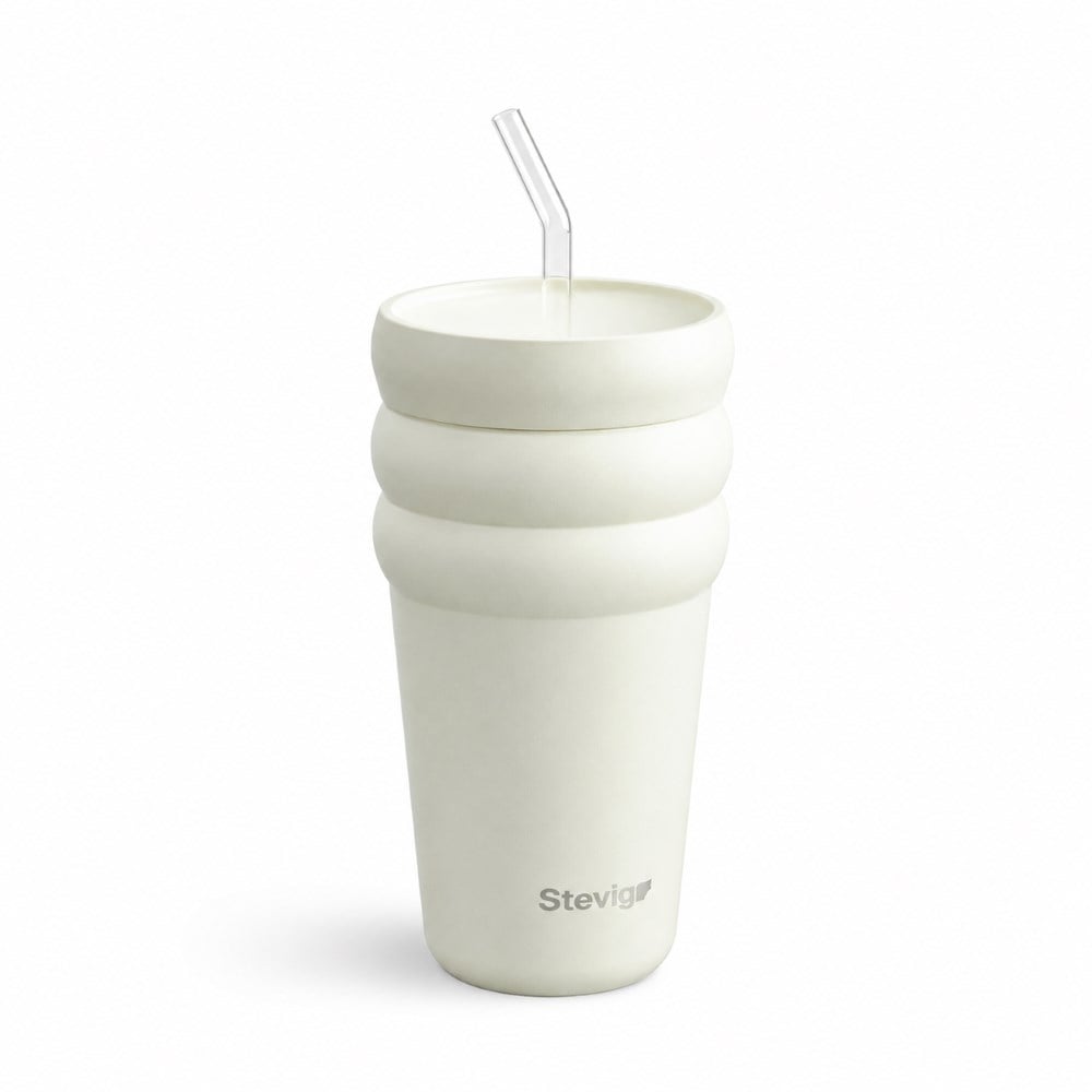 Stevig ST-247 600 ML Lightest Sky 3 Bubble pipetli tumbler çelik