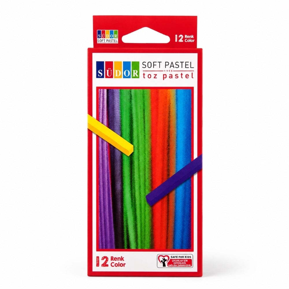 Südor BS97 12 Renk Toz Pastel Boya Seti  