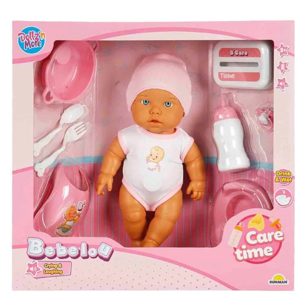 Sun Bebek Set Gülen Ağlayan 32 cm Gerçekçi ve Duygusal Bebek