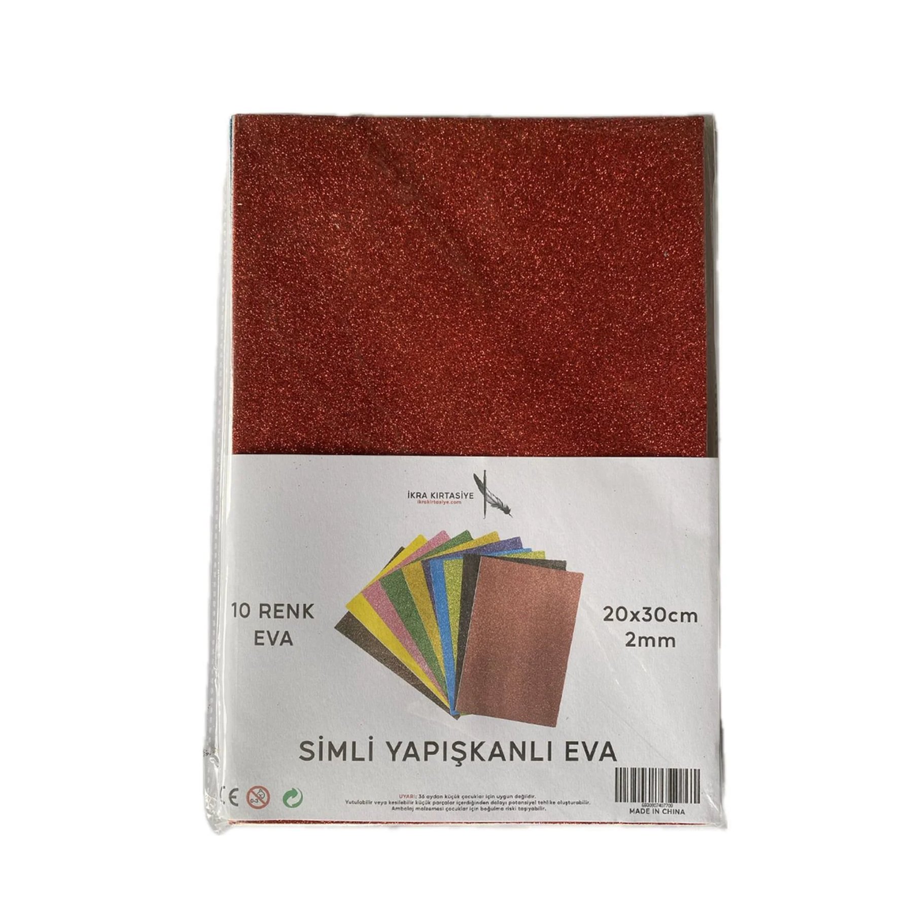 TGB-1897 Simli Yapışkanlı Eva 20x30 cm 10 Renk