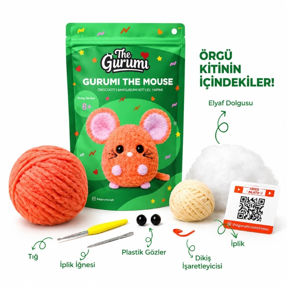 The Gurumi Fare Örgü Öğrenme Kiti 