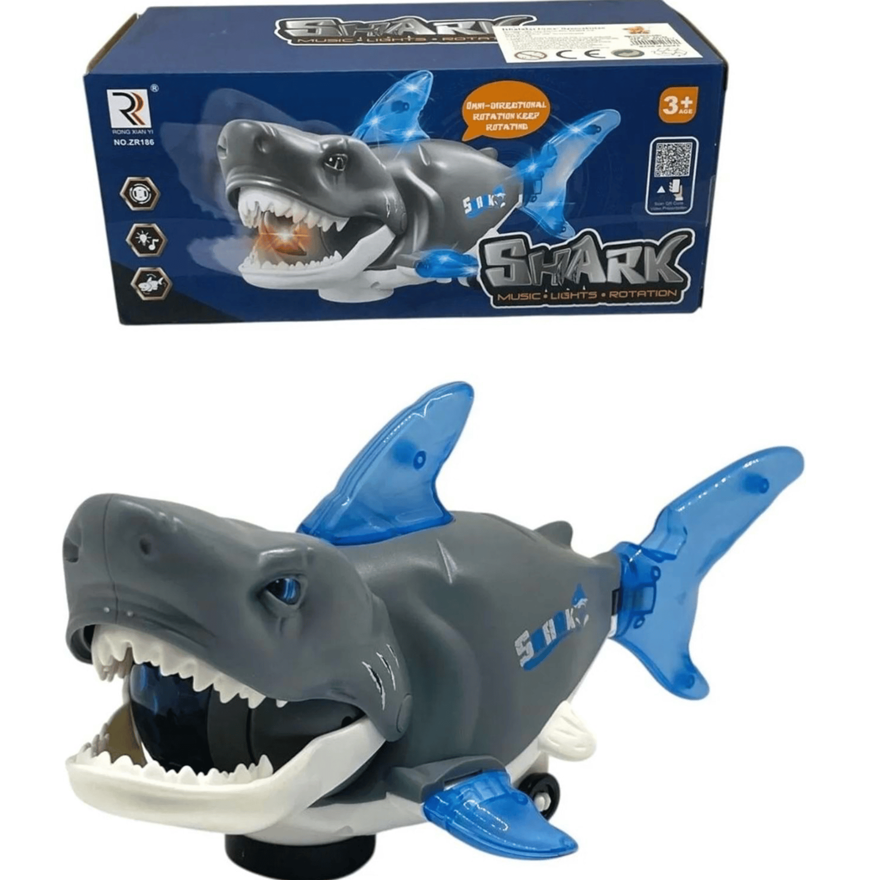 TIME TOYS IŞIKLI SESLİ PİLLİ DİŞLİ KÖPEK BALIĞI