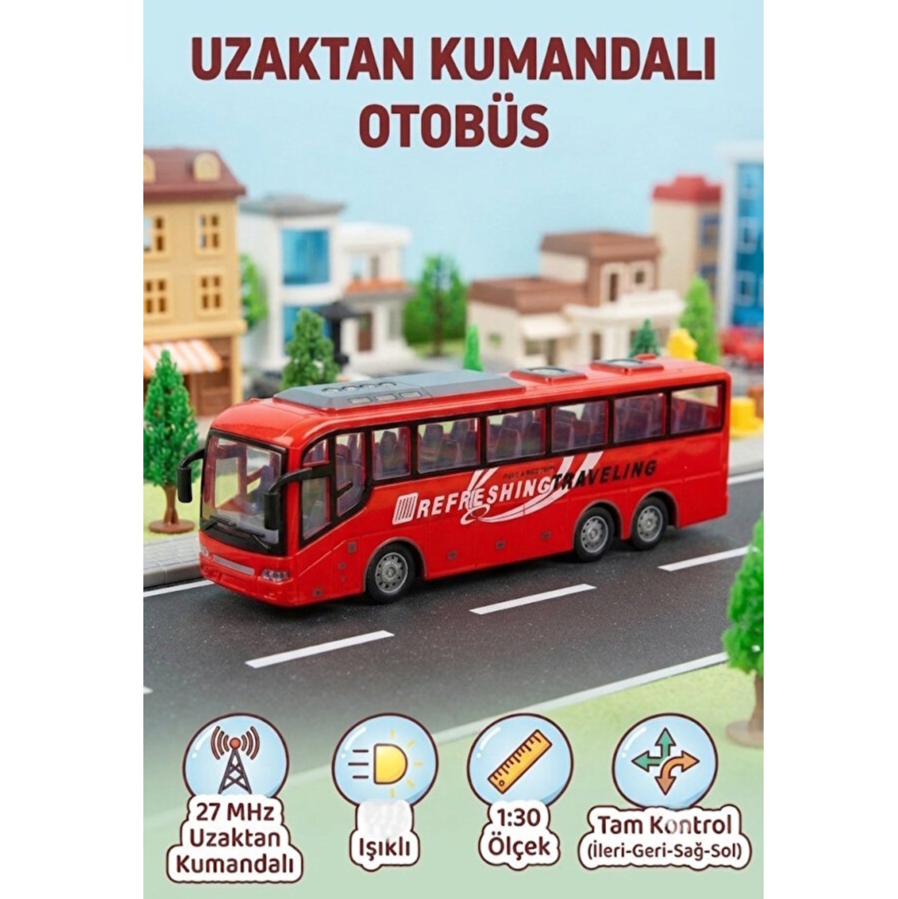 TIME TOYS ŞARJLI KUMANDALI OTOBÜS
