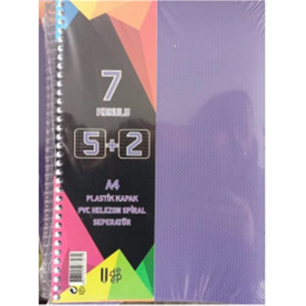 U-DEEP PP KAPAK AYRAÇLI DEFTER 5+2 175YP.