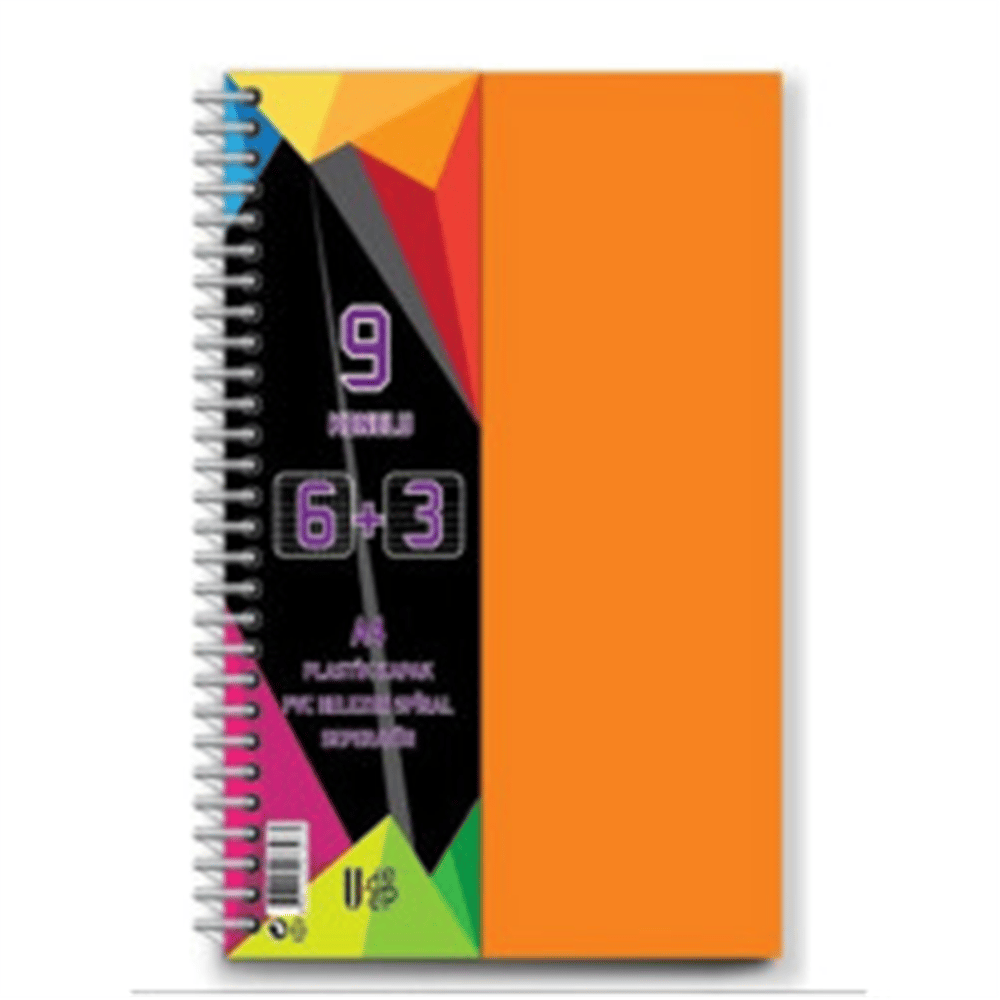 U-DEEP PP KAPAK AYRAÇLI DEFTER 6+3 225YP.