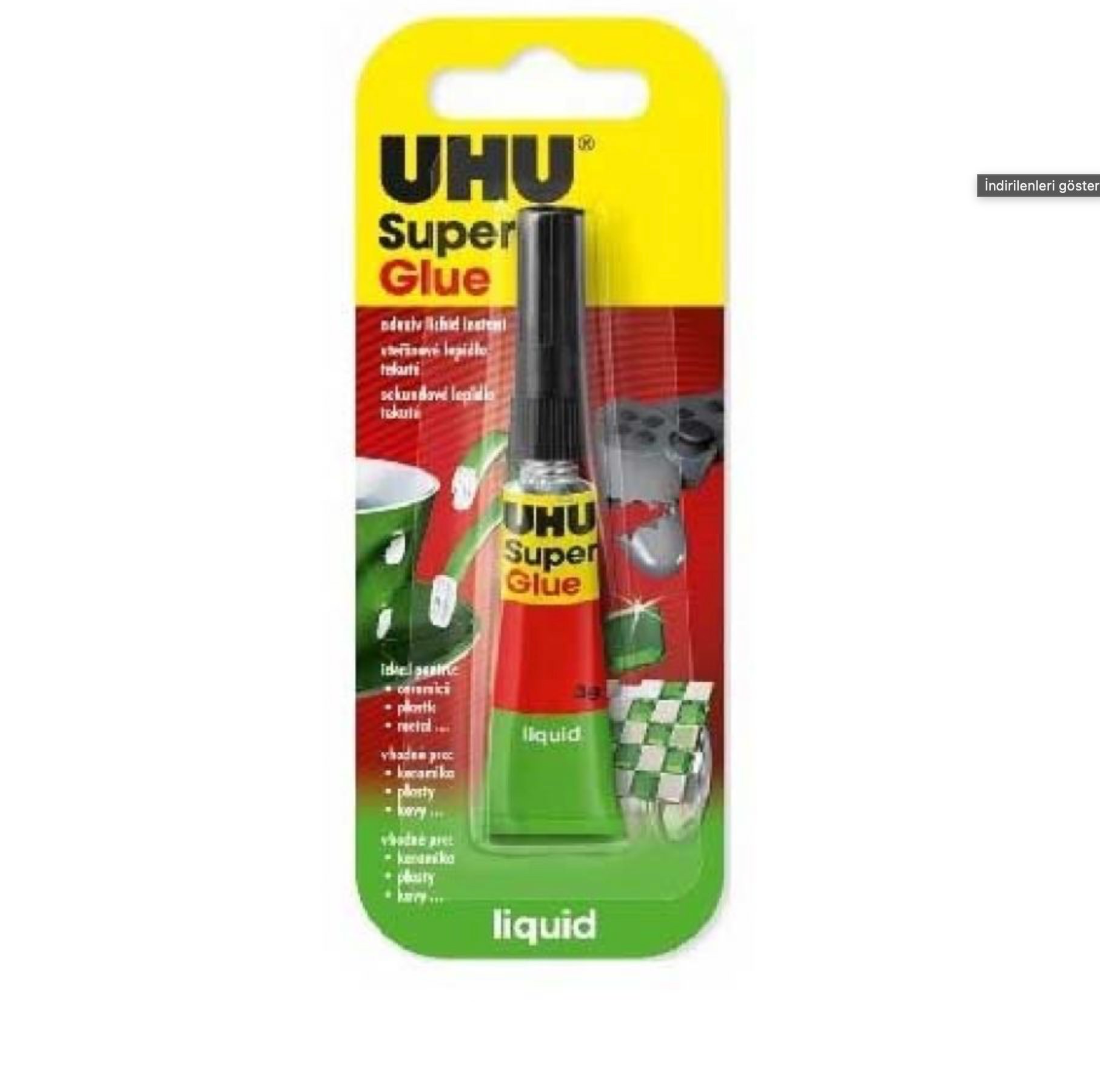 UHU Super Glue 3 g Jumbo Kartela 