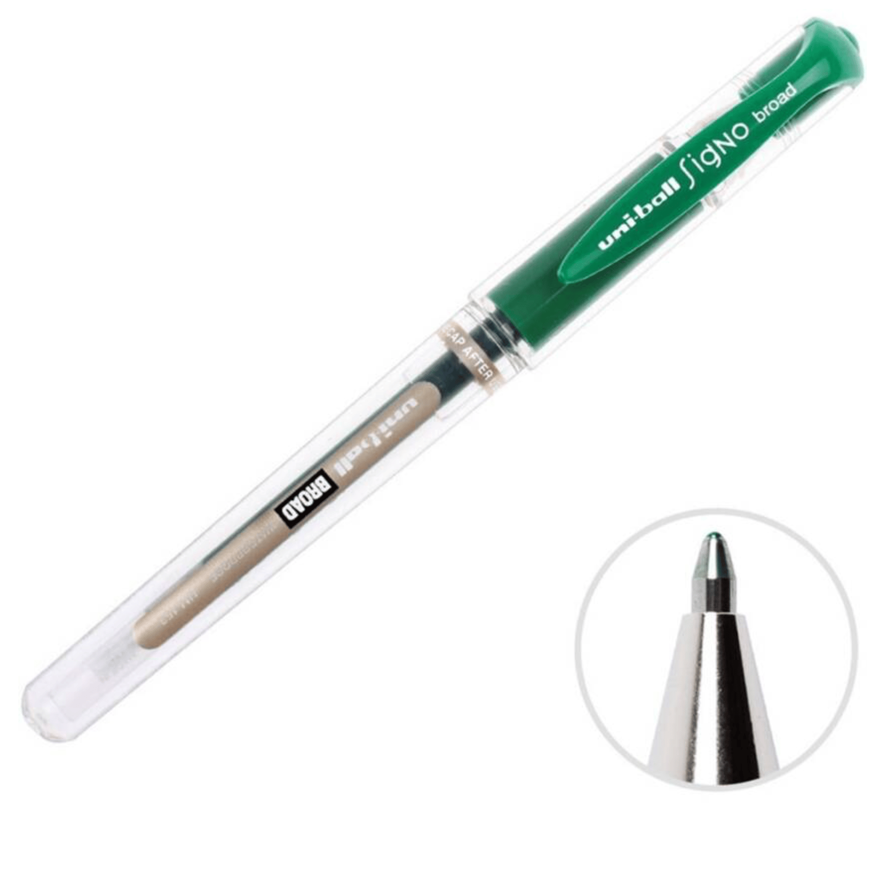 Uni-Ball Signo Broad UM-153 1.0 mm Yeşil İmza Kalemi 