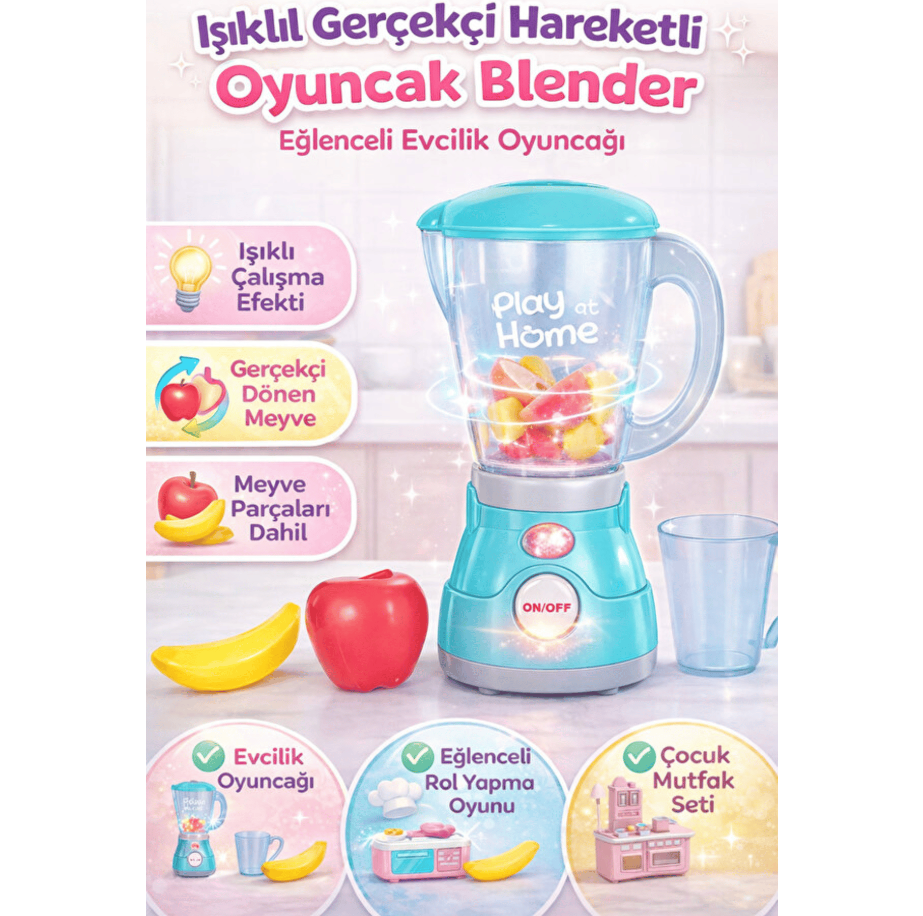 Vardem Işıklı Aksesuarlı Hareketli Blender 