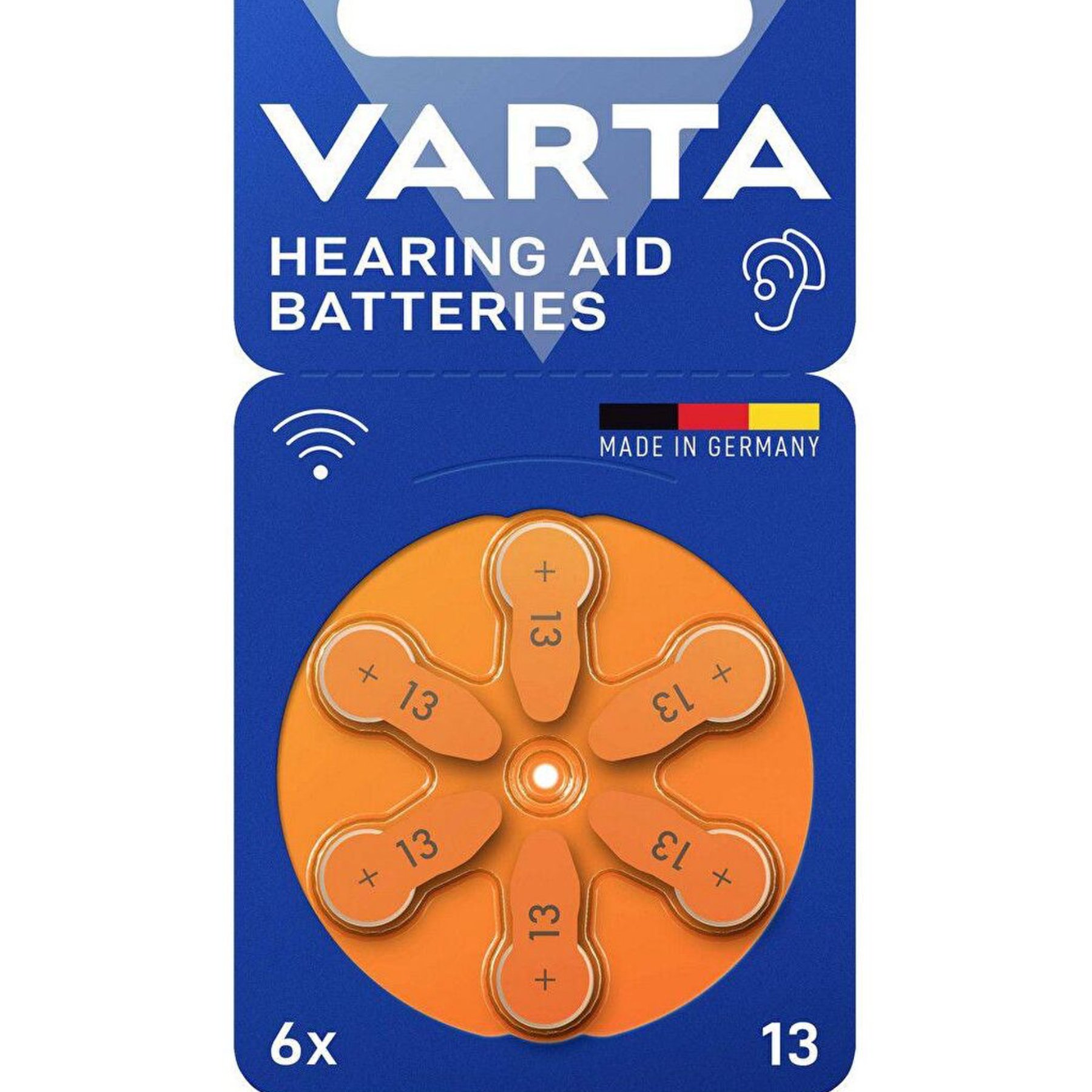 Varta 13 İşitme Cihazı Pili 6’lı Çinko Hava Blister Paket 