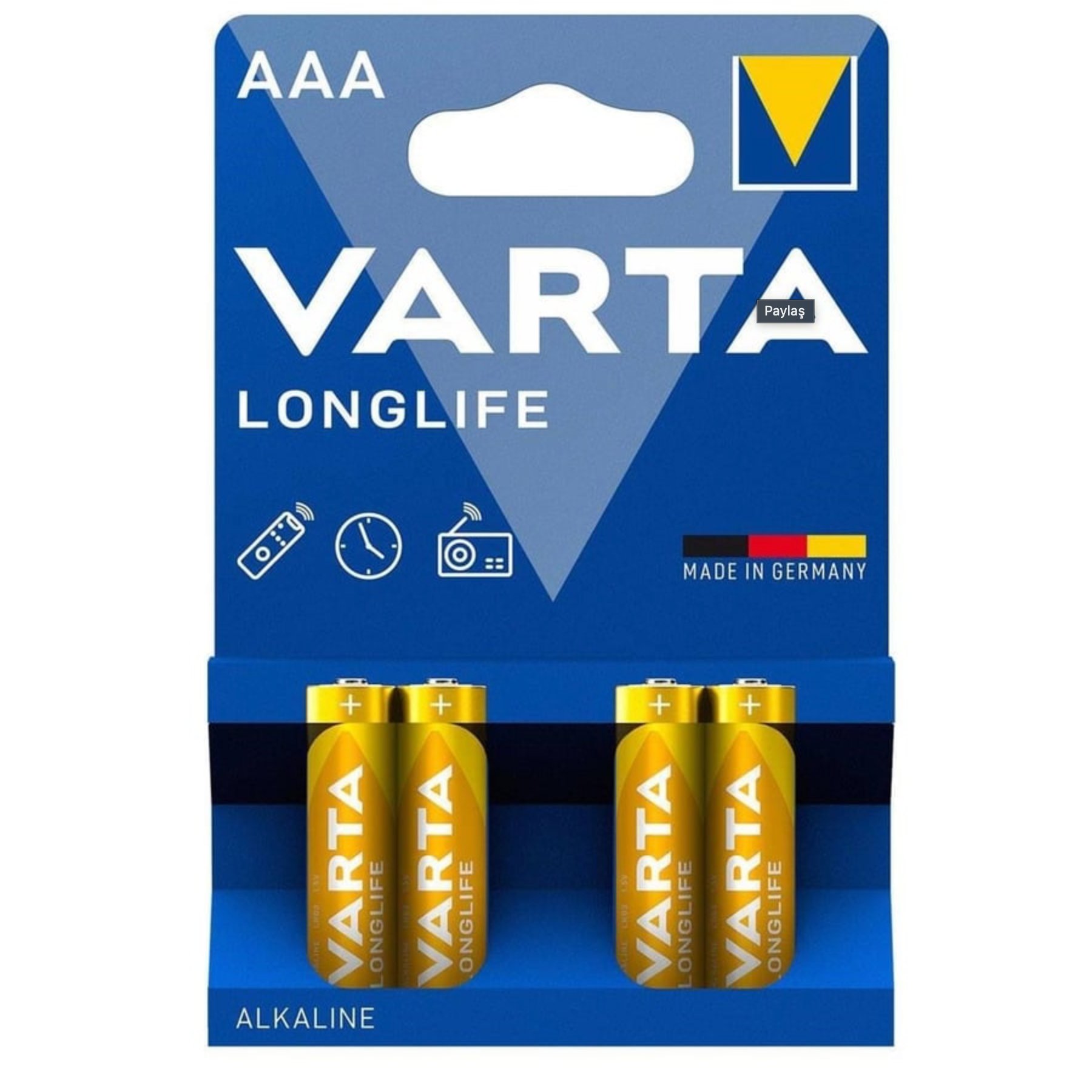 VARTA ALKALİN LL 4 LÜ İNCE AAA