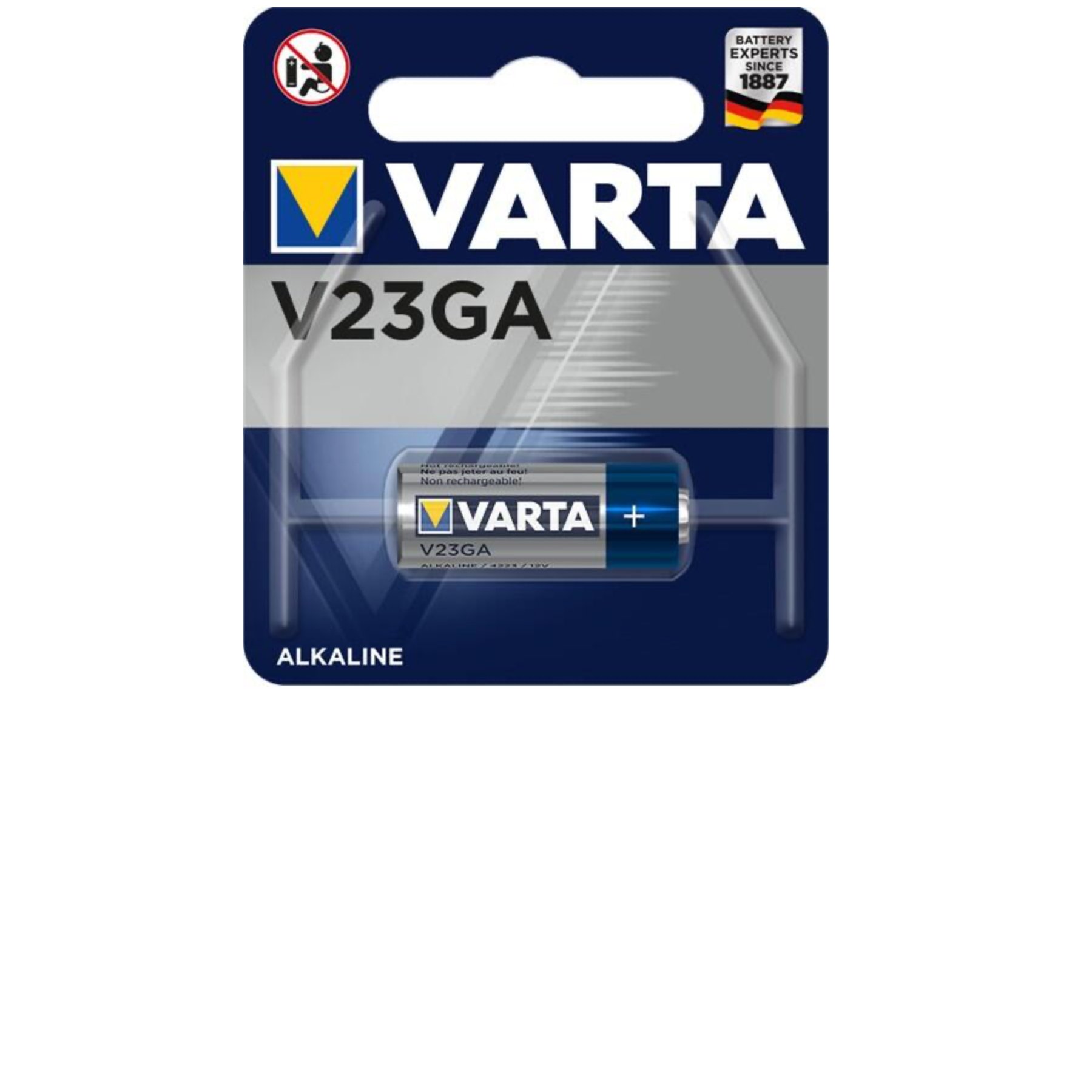 Varta V23GA MN21 12V Alkalin Özel Pil Tekli Blister Paket 