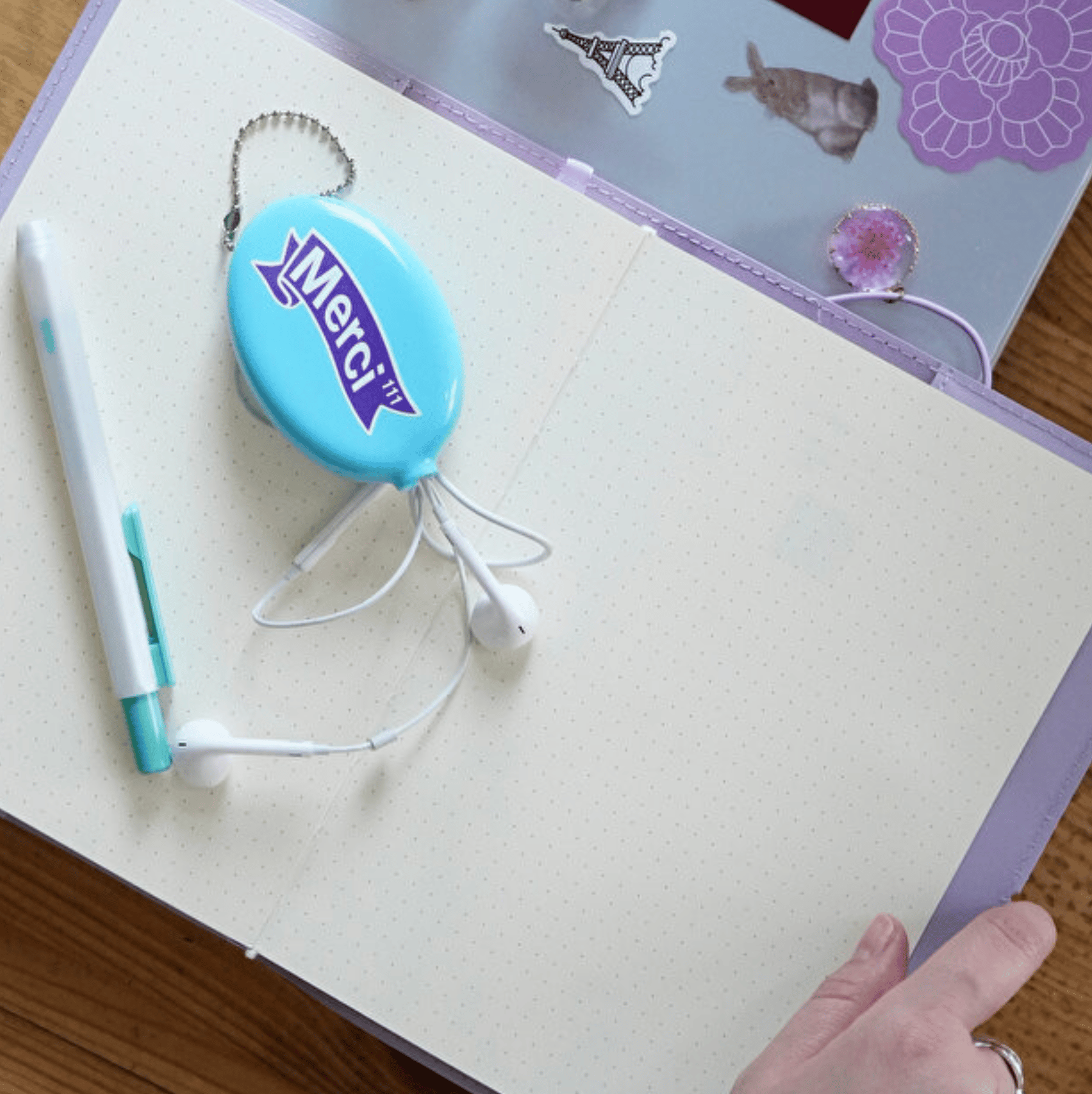 VJ CHARM ÇİÇEK DEFTER A5 96 YP 100 GR IVORY NOKTALI LİLA