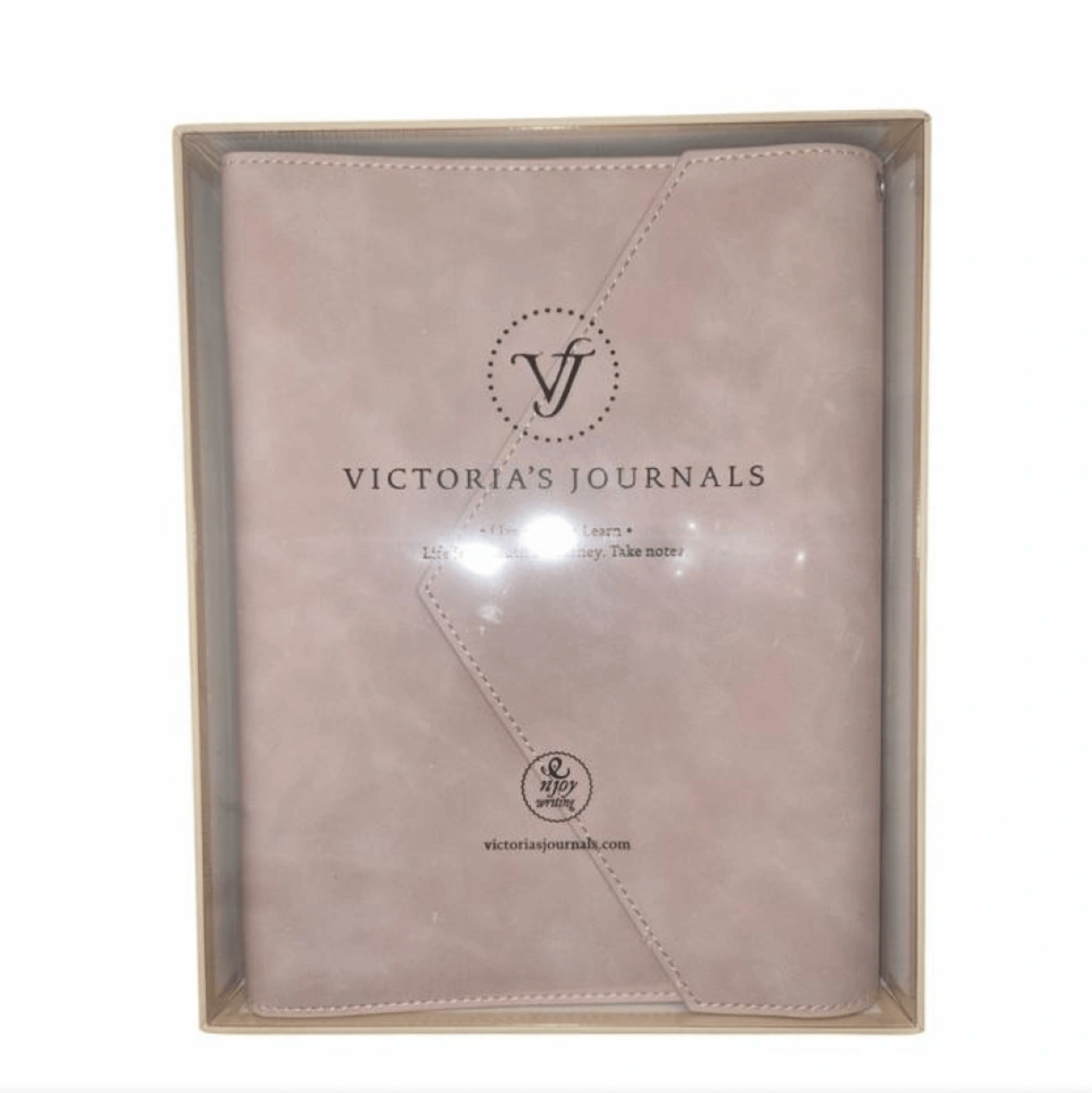 VJ MUSE VEGAN DERİ ORGANİZER DEFTER A5 DEĞİŞEBİLEN İÇ 120 GR 96 YP KUTULU PEMBE