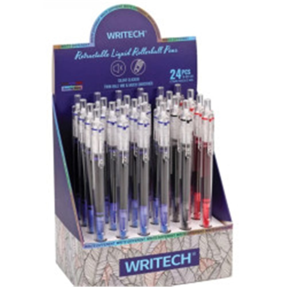 WRITECH BASMALI ROLLER 0,5MM KALEM MAVİ
