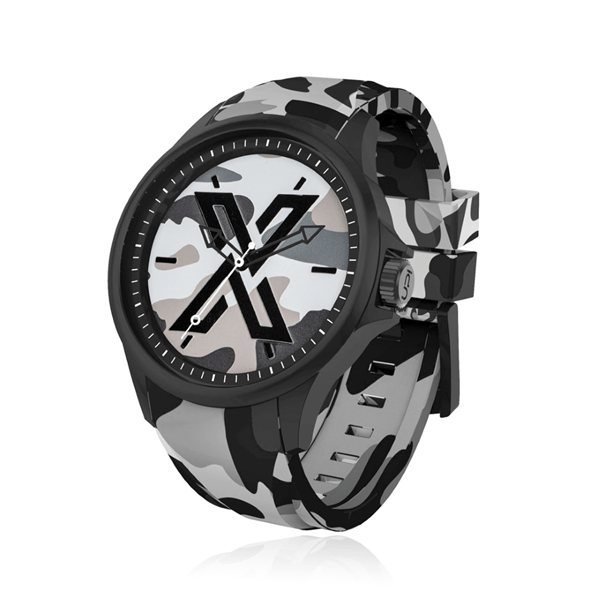X WATCH Camouflage Black 44 mm Kol Saati