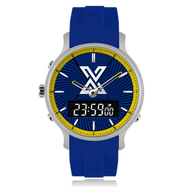 X Watch DB Silver Blue Akıllı Saat Spor ve Günlük Kullanım