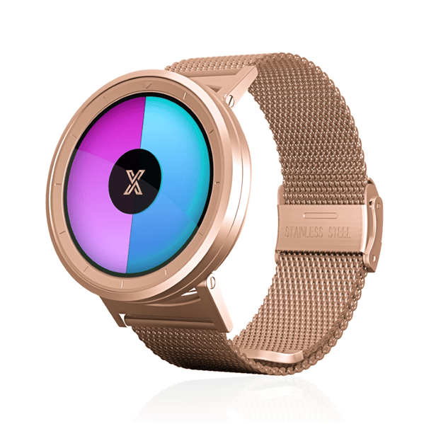 X WATCH Rose Gold 44 mm Çelik Kol Saati
